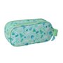 Trousse Fourre-Tout Double Safta Menthe 21 x 8 x 6 cm 3D