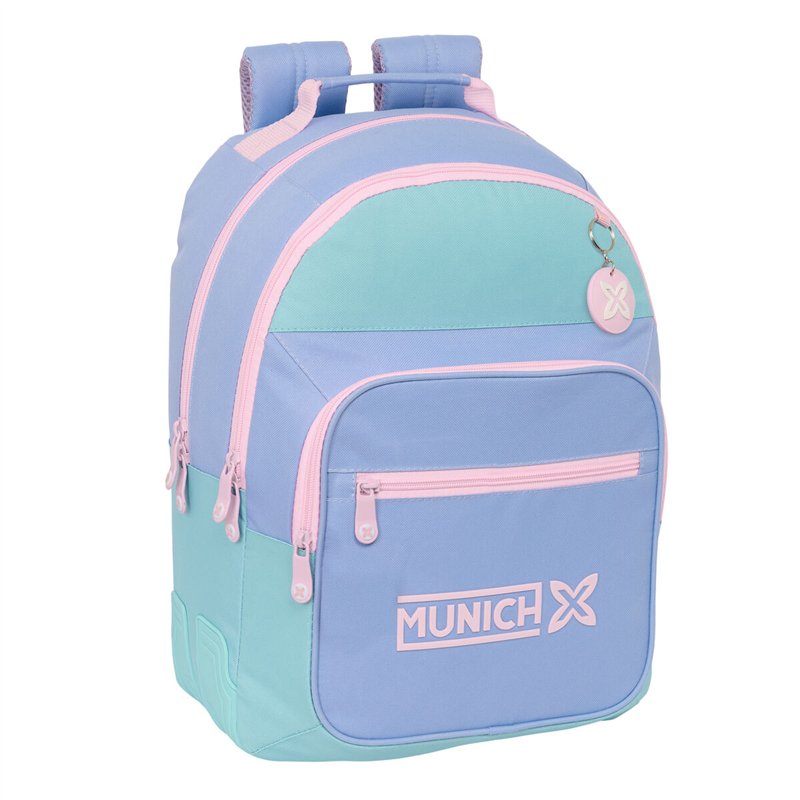 Cartable Munich Mellow Bleu Rose Celeste 32 x 42 x 15 cm