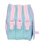 Trousse Fourre-Tout Triple Munich Mellow Bleu Rose Bleu ciel 21,5 x 10 x 8 cm