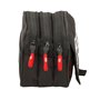 Trousse Fourre-Tout Triple Munich Vulcan Noir 21,5 x 10 x 8 cm