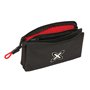 Trousse Fourre-Tout Triple Munich Vulcan Noir 22 x 12 x 3 cm