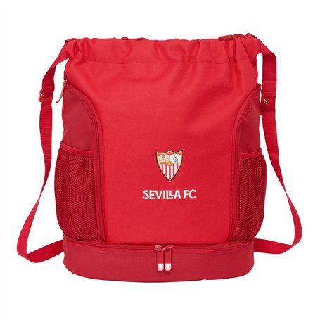 Sac à dos serré par des ficelles Sevilla Fútbol Club Rouge 35 x 40 x 1 cm