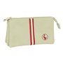 Trousse Fourre-Tout Triple El Ganso Beige Beige 22 x 12 x 3 cm
