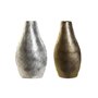 Vase DKD Home Decor Doré Argenté Aluminium Moderne 22 x 13 x 40,5 cm (2 Unités)