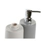 Distributeur de Savon DKD Home Decor Beige Gris Crème polystyrène 8 x 8 x 18 cm (2 Unités)