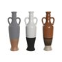 Vase DKD Home Decor Blanc Gris Terre cuite Porcelaine 9