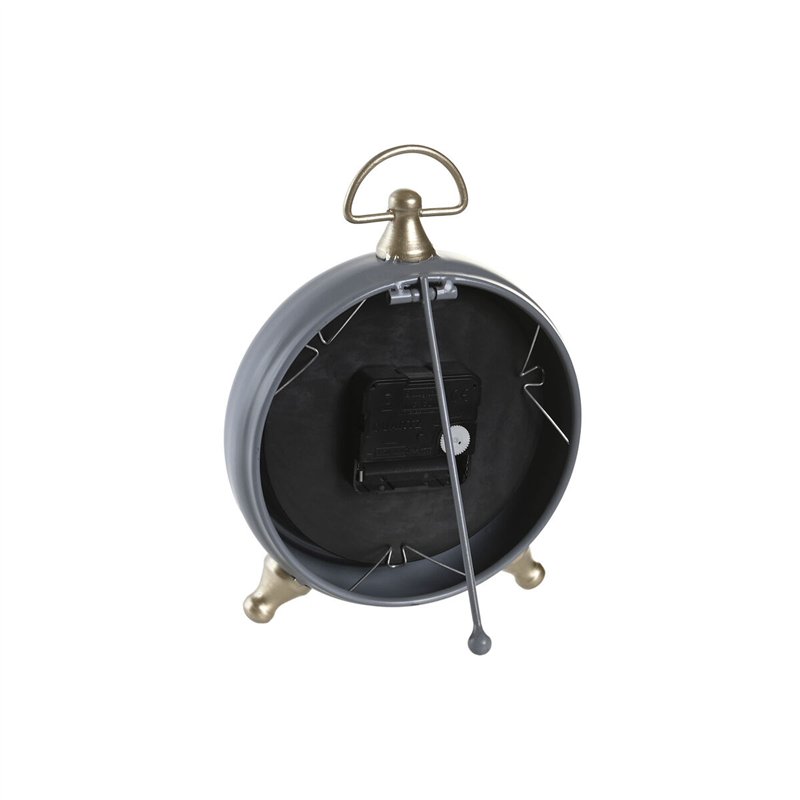 Image secondaire de Horloge de table DKD Home Decor Noir Gris Doré Traditionnel (2 Unités)