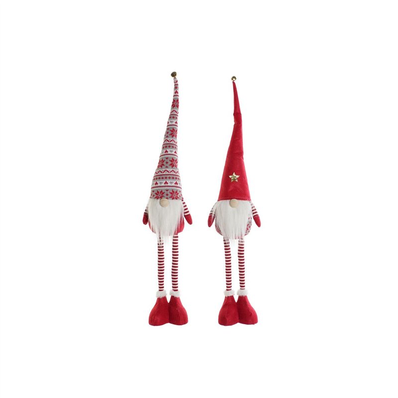 Image secondaire de Décorations de Noël DKD Home Decor Blanc Rouge Gnome 14 X 11 X 73 cm (2 Unités)