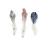 Décorations de Noël DKD Home Decor Multicouleur Oiseau 25 x 7 x 6 cm (3 Unités)