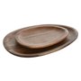 Service de vaisselle Home ESPRIT Naturel Bois d'acacia 26 x 18 x 1,6 cm