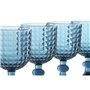 Set de Verres Home ESPRIT Bleu Verre 260 ml (6 Unités)