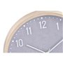 Horloge Murale Home ESPRIT Beige Gris PVC 30 x 4 x 30 cm (2 Unités)