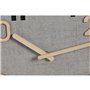 Horloge Murale Home ESPRIT Gris Naturel Bois MDF 30 x 5 x 30 cm (2 Unités)