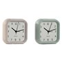 Horloge de table Home ESPRIT Rose Menthe (2 Unités)