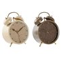 Horloge de table Home ESPRIT Marron Beige (2 Unités)