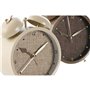 Horloge de table Home ESPRIT Marron Beige (2 Unités)