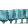 Set de Verres Home ESPRIT Turquoise Verre 300 ml (6 Unités)