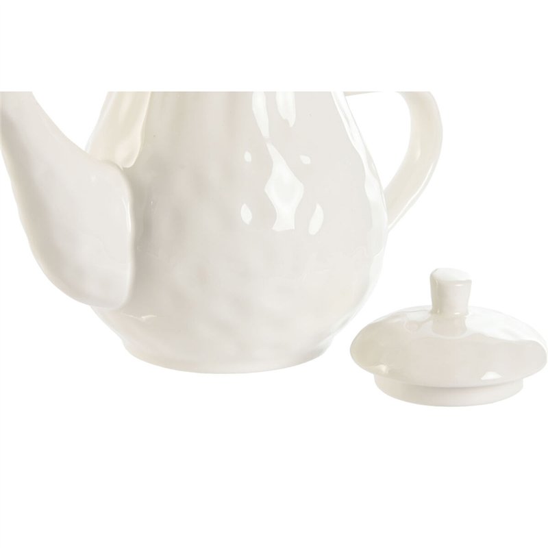 Image secondaire de Théière Home ESPRIT Blanc Marron Porcelaine 1 L