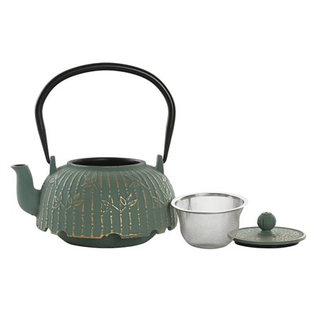 Théière Home ESPRIT Vert Bambou Acier inoxydable Fer 1 L