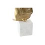 Figurine Décorative Home ESPRIT Blanc Doré Feuille d'une plante 20 x 7 x 22 cm