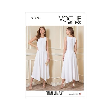 VOGUE PATTERNS Patterns V1878A5 Patrons de robe pour femme A5 (34-38-40-42)