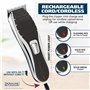 WAHL Clipper 2-en-1 Tondeuse à cheveux et rasoir Kit combiné tondeuse à cheveux et rasoir sans fil rechargeable au lithium-ion