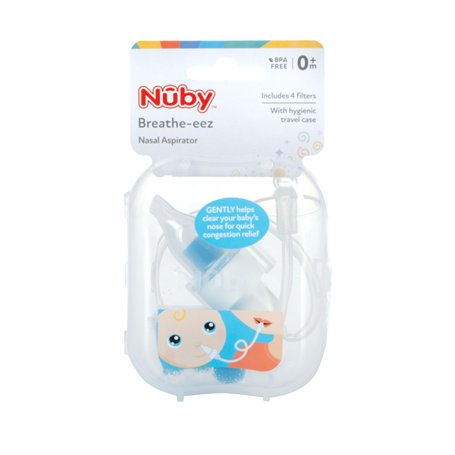 Nuby Breathe-eez Aspirateur Nasal pour Bébé - Mouche Bébé - Aspire le Mucus - Dès 0 Mois