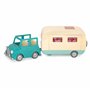 Li'l Woodzeez 6486Z Ensemble Jouet Camping-Car Bleu - 40 pièces Comprenant un Van Transformable & Accessoires - Figurines non In