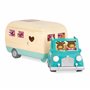 Li'l Woodzeez 6486Z Ensemble Jouet Camping-Car Bleu - 40 pièces Comprenant un Van Transformable & Accessoires - Figurines non In