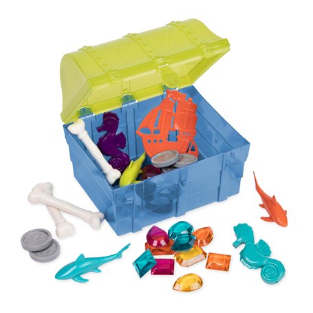 Battat - Jeu de plongée pour Enfants - Jouets d'eau et de Piscine - Coffre au trésor Pirate - Jouets de Plage d'été - Set de plo
