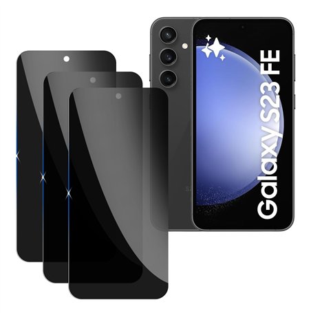 [3 Pièces] Anti-Espion Verre Trempé pour Samsung Galaxy S23 FE