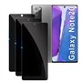 [3 Pièces] Anti-Espion Verre Trempé pour Samsung Galaxy Note 20