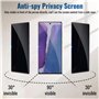 [3 Pièces] Anti-Espion Verre Trempé pour Samsung Galaxy Note 20, Protecteur D'écran de Confidentialité, 9H Dureté Film Protecteu