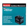 Four micro-ondes 500W XGT 40V (solo) - MAKITA MW001GZ