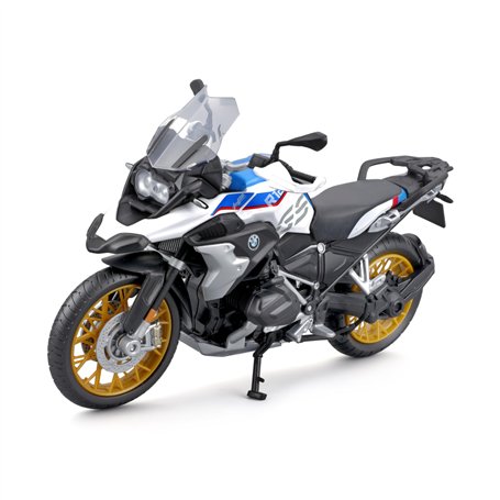 Maisto BMW R1250GS 1:12 Modèle réduit de moto Blanc/Bleu