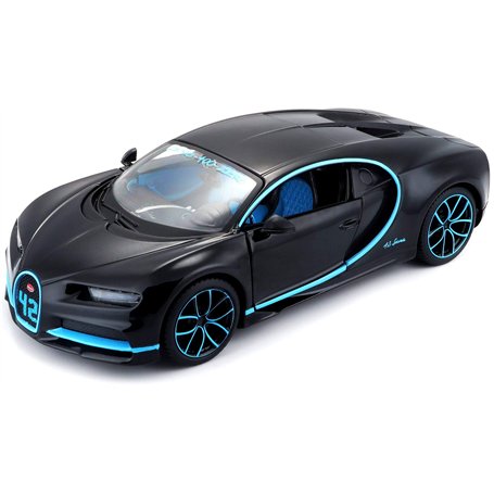 BBURAGO MAISTO - Bugatti Chiron Edition Record 402 km/h - Modèle M31514BK - Moulé sous Pression 1/24 - Couleur Spéciale