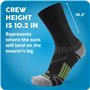 Balega Unisex Enduro V-Tech Quarter Chaussettes de Course/Running Sock, Blanc, Taille Medium (EU 40-42.5)