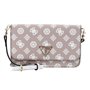 GUESS Noelle Xbody Flap Organizer Rosewood Logo