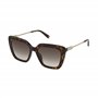 Nina Ricci Sunglasses Snr379 Shiny Brown/Yellow Havana 54/19/140 Femme Lunettes de Soleil