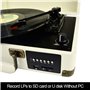 DIGITNOW! Bluetooth Platine Vinyle,Retro LP Platine 3 Vitesse avec Haut-parleurs Intégrés,Portable Tourne-Disque Vinyle à MP3 Co
