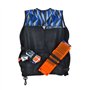 Nerf Elite Gilet, NER0157, Bleu et gris, Unique