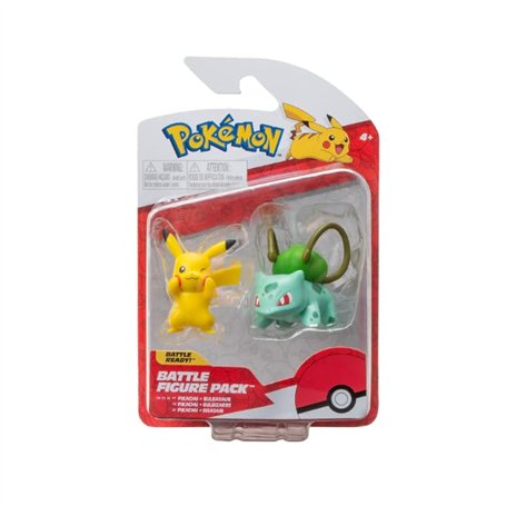 Pokémon - Battle Figure 2 PK Bulbasaur and Pikachu