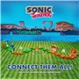 Sonic The Hedgehog Go Go Racers Deluxe Ensemble de jeu avec figurine Super Sonic moulée sous pression, combiné avec le kit de je