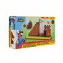 Nintendo Super Mario - Set Figurine Super Mario Bros Fin de Niveau - Figurine Articulée Mario 6,35 CM - Chateau, Escaliers et Dr