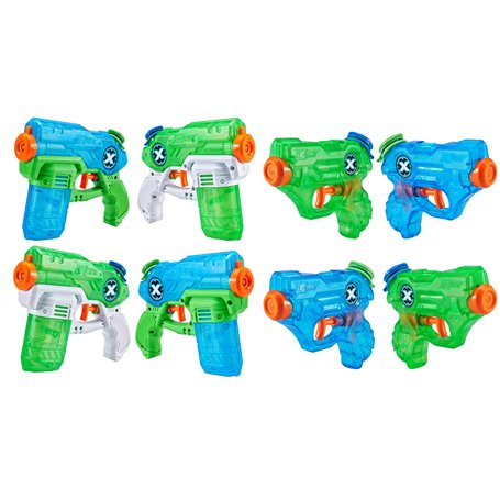 XSHOT Water Warfare Fast Fill Value Pack (4 Pack Stealth Soaker) + (4 Pack Nano Blaster) Watergun