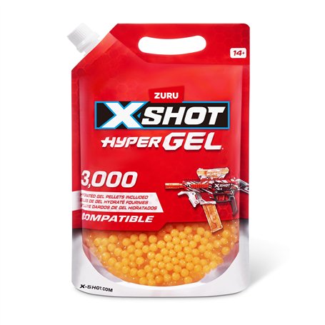 Recharge de 3 000 Billes XSHOT Hyper Gel par ZURU