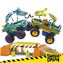 Mega Hot Wheels Monster Trucks Tremplin Osseux Chocs et Fracas Coffret de Construction Contenant 332 pièces et 2 Mini-Figurines 