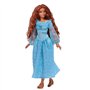 Mattel Disney La Petite Sirène Poupée La Petite Sirène Ariel Humaine, Avec Robe Bleue À Volants Et Chaussures Amovibles, 5 Point