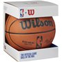 Wilson Ballon de Basket, NBA OFFICIAL GAME BALL, pour jeu en salle, Cuir, Taille : 7, Marron