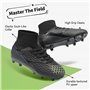 DREAM PAIRS Chaussures de Football Garçons Spike Crampons pour Filles Respirantes Unisexe,Size 36,Tout/Noir,HZ19002K-E